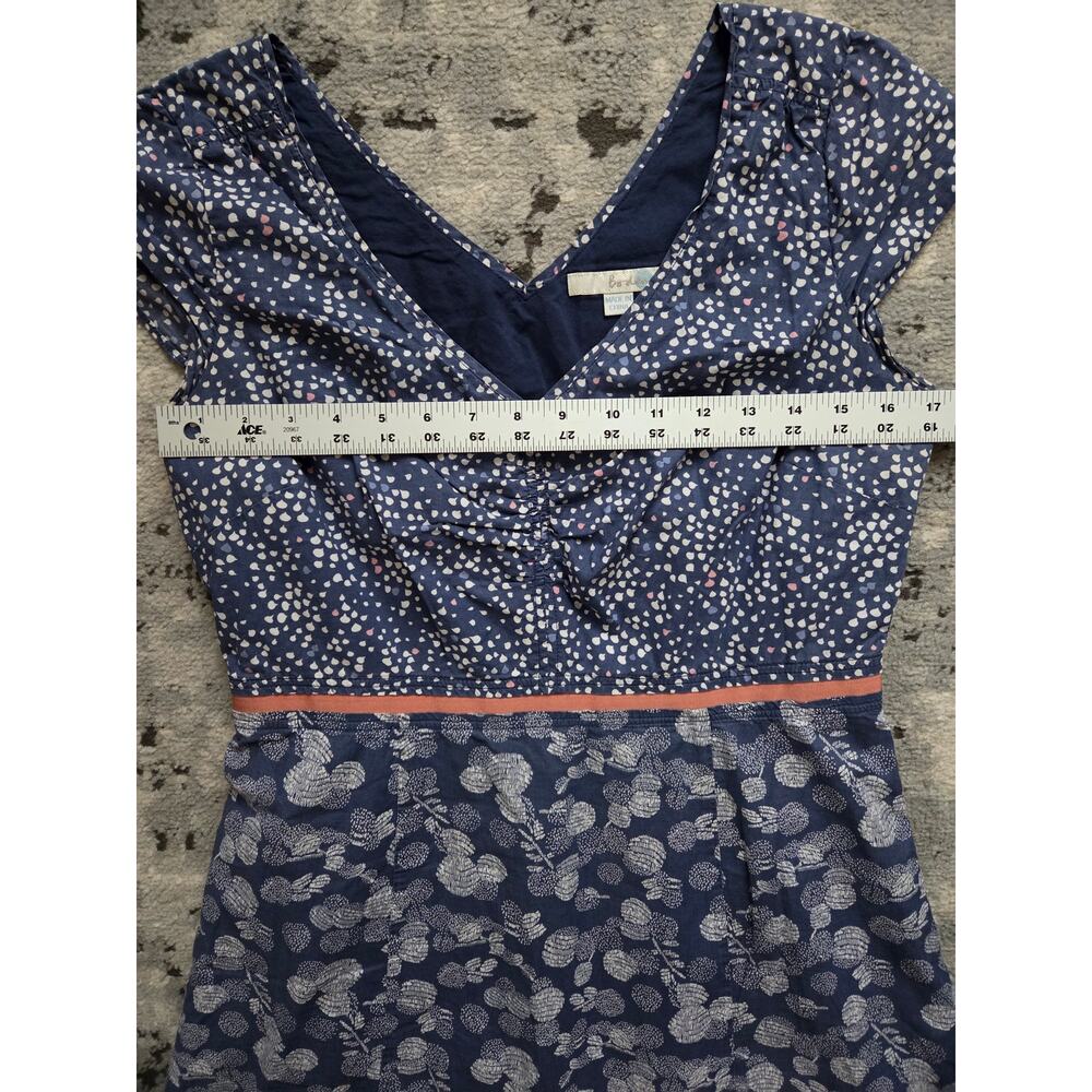Stunning Boden Hotchpotch Cotton Floral Cap Sleeve Dress Boho 2-Toned Spring - Picture 7 of 13